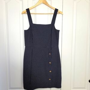 Navy Polka Dot Dress
